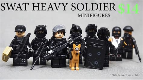 Lego SWAT Team Raid Modern Warfare Minifigures Brickarms Toy Gun КРУТЫЕ ...