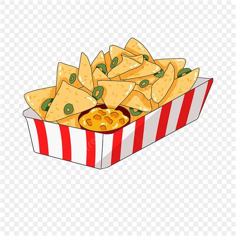 Nachos Clipart Black And White