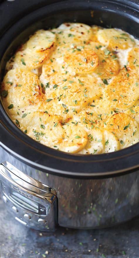 Crockpot Cheesy Scalloped Potatoes - Easy Crock Pot Recipes | Crockpot ...