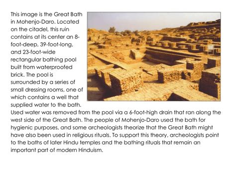 This image is the Great Bath in Mohenjo-Daro. Located