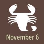 November 6 Zodiac - Full Horoscope Personality