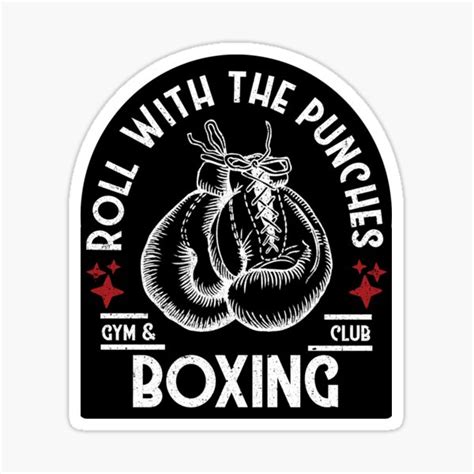 "Roll With The Punches" Sticker by WisteriaLadies | Redbubble