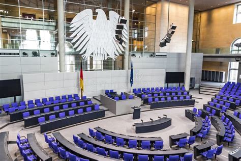 Plenary Hall of German Parliament Bundestag in Berlin Editorial Image ...