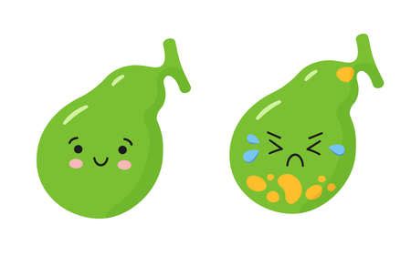 Vector of Happy healthy gallbladder and - ID:165823420 - Royalty Free Image - Stocklib