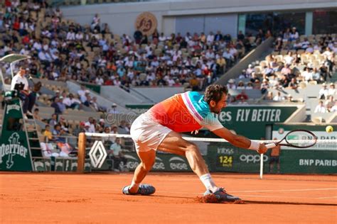 Grand Slam Champion Marin Cilic of Croatia in Action during His Quarter-final Match Against ...