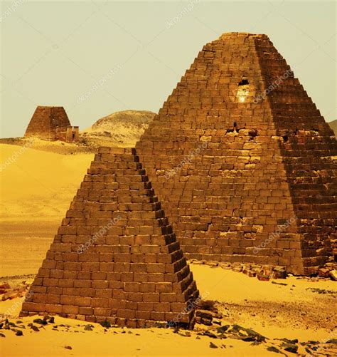 Pyramids in Sudan — Stock Photo © kamchatka #6567219