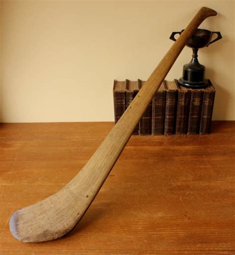 Irish Hurling Stick. Wood Hurley Stick. Home, Sports Shop, Bar Display.