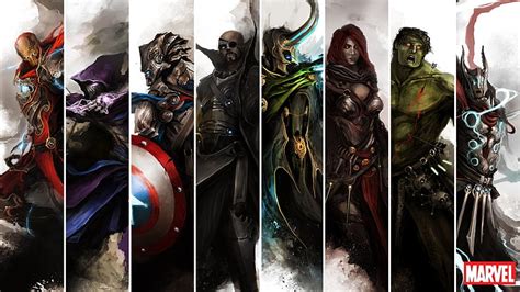 3840x2160px | free download | HD wallpaper: Marvel Characters collage ...