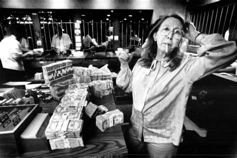 Teddy Jane Binion, wife of Benny Binion, counts $4 million before the start of a poker ...