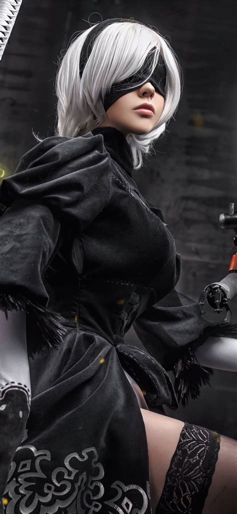 2b nier automata cosplay girl iPhone 12 Wallpapers Free Download