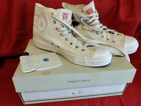 Rare John Lennon "Imagine Peace" All Star Converse S… - Gem