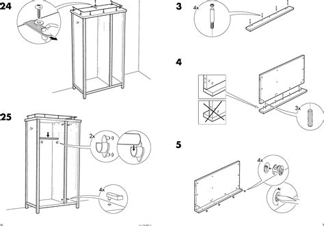 Ikea Hemnes Wardrobe Instructions : HEMNES - open wardrobe, black-brown ...