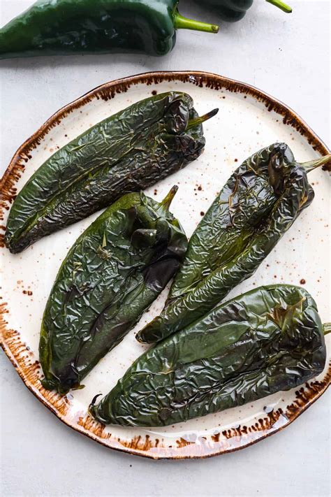 Roasted Poblano Peppers - Yummy Recipe