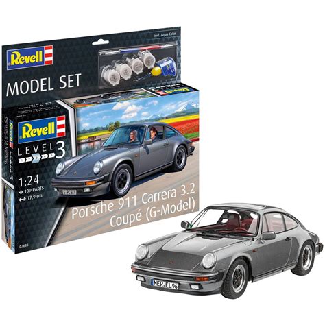 Revell Porsche 911 Carrera 3.2 Coupe (G-Model) Model SET Scale 1:24