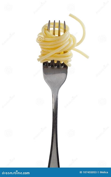 Pasta on Fork stock image. Image of international, cook - 107455053