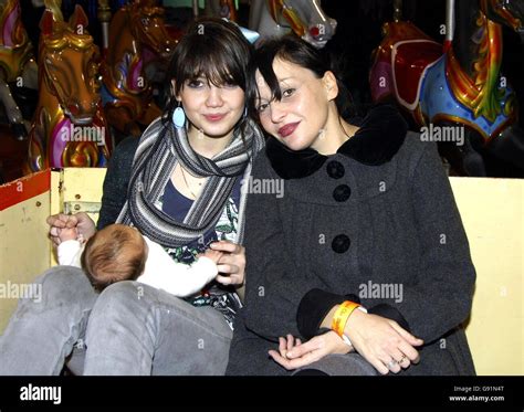 Pearl Lowe (R) and daughter Daisy Lowe attend the Celebrity Evening at 'Santa Land', as Earls ...