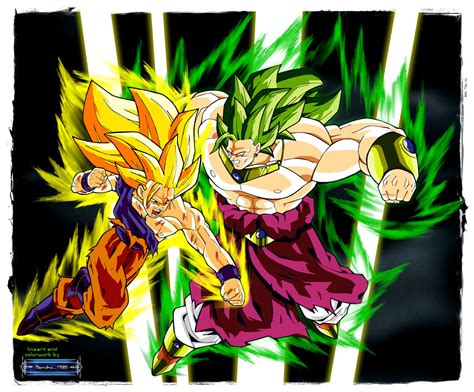 Image - Goku ss3 vs broly ss3 by moncho m89.jpg | Dragon Ball Wiki | Fandom powered by Wikia