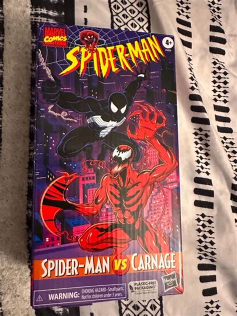 MARVEL LEGENDS VHS Packaging 6" Spider-Man Symbiote Carnage Comics 2-Pack $72.97 - PicClick