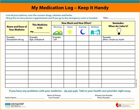 Ms Excel Child Medication Log Template Word And Excel Templates ...