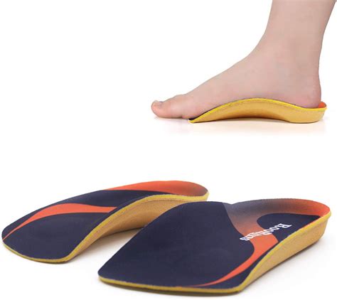 Amazon.com: RooRuns 3/4 High Arch Support Insoles for Women and Men, Orthotics Shoe Inserts for ...