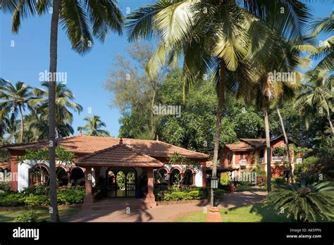 Front Entrance to the Taj Holiday Village, Fort Aguada, Goa Stock Photo ...