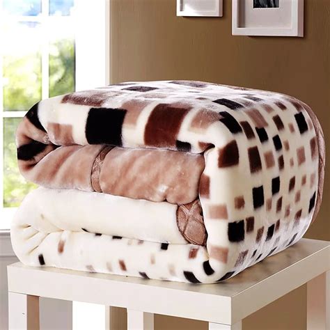 Aliexpress.com : Buy 2 6 Kilograms Thick Warm Fluffy Super Soft Raschel Blankets Double Layer ...