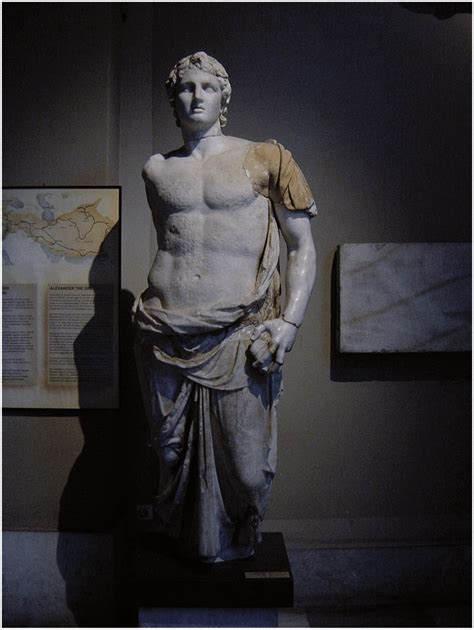 Greek Art. Alexander the Great (356-323 BC). Marble statue from ...