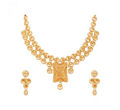 Buy The Flora Misti Gold Necklace Set | Karuri Jewellers