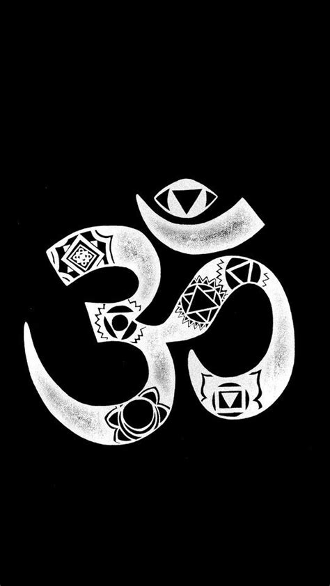 White on black background. Om Symbol Wallpaper, Mandala Wallpaper, Lord Shiva Hd Wallpaper, Art ...