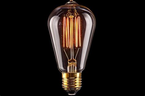 Premium Photo | Antique Edison style filament light bulb for decoration