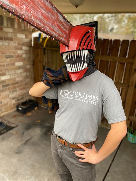 Chainsaw Man Helmet Template