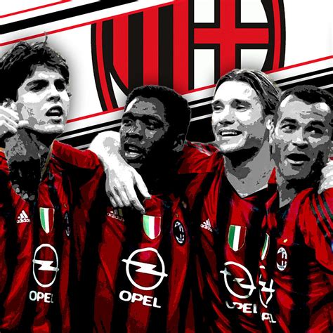 AC Milan Legends Print Photograph by Pro Prints