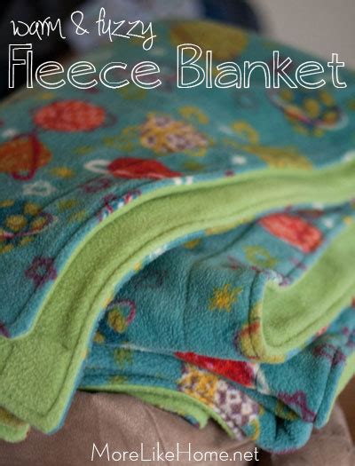 More Like Home: Fleece Blanket Tutorial