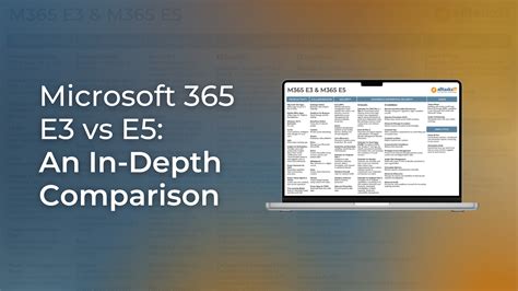 Microsoft 365 E5 Vs E3: An In-Depth Comparison