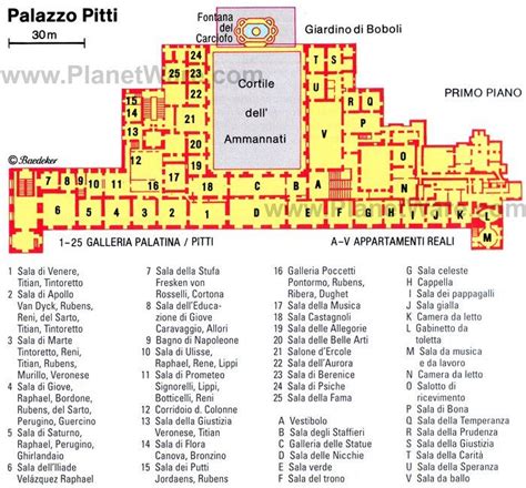 Palazzo Pitti in Florence - Floor plan map | Florence, Palace architecture, Palace