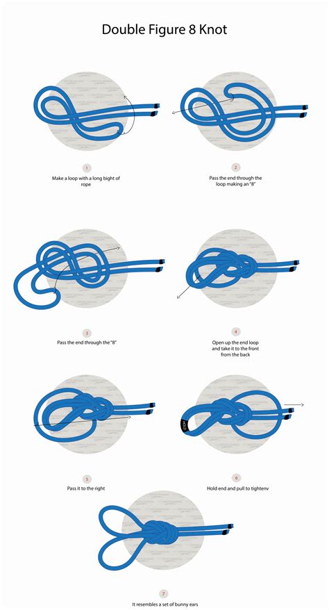 How to Tie a Double Figure 8 Loop Knot (Bunny Ears, Super 8)