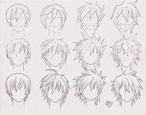 Anime Boy Hair Draw - Anime boy hairstyles drawing boys male cool ...