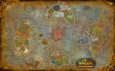 High Quality Printable Map of Azeroth – The Stormwind Gallery