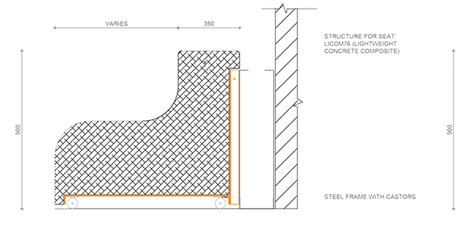 Lightweight Concrete Seating Swanston Central | H2O Designs