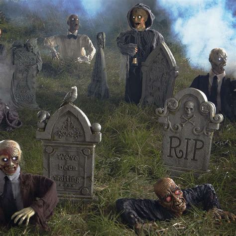 Zombie Halloween Graveyard Decoration | Zombie halloween decorations ...