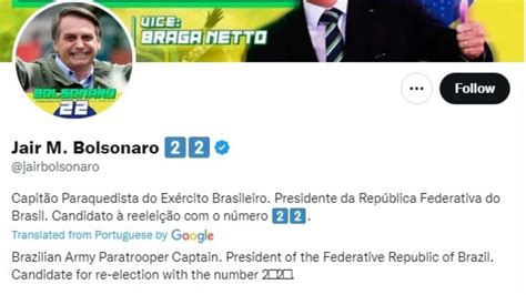 Jair Bolsonaro’s Twitter bio unchanged, still shows Brazil's ‘president ...