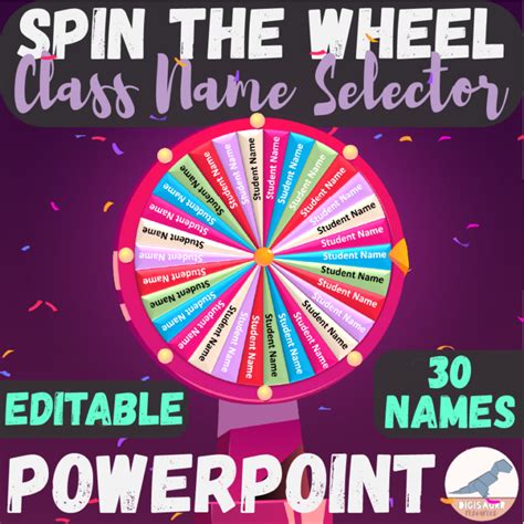 Spin The Wheel Digital Name Selector PowerPoint | Made By Teachers