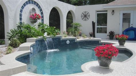 I designed and created our courtyard pool area with a desire to recreate an italian villa I live ...