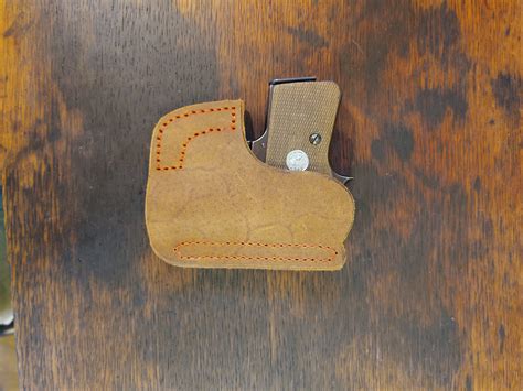 Colt Junior 25acp leather pocket holster - Jackson LeatherWork, LLC