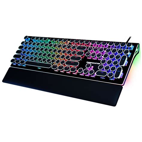 Teclado Mecânico Gamer K-Mex Steampunk KMM8, RGB, Switch Azul, Preto ...