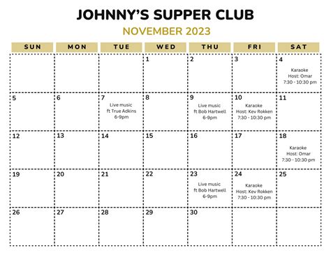 Johnny’s Supper Club | Bowes Creek Country Club