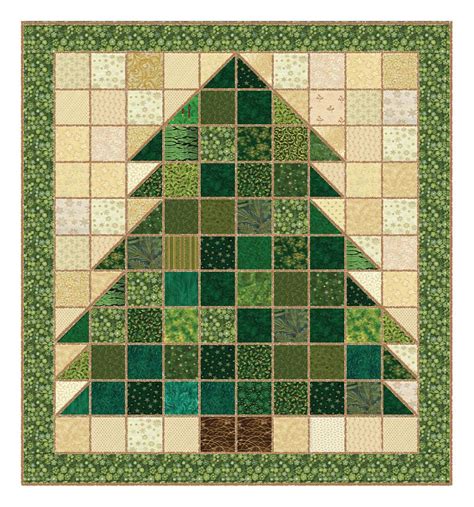 Christmas Tree Rag Quilt Pattern