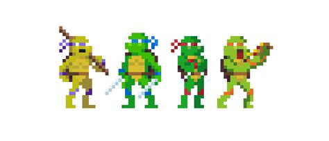 Teenage Mutant Pixel Turtles @ PixelJoint.com