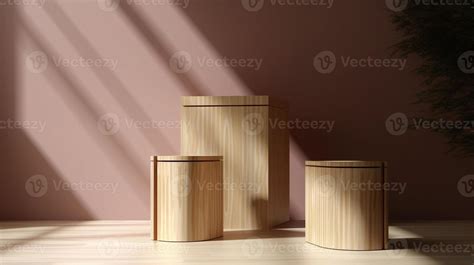 Wooden podium for product presentation in modern interior. 3D rendering 22692502 Stock Photo at ...