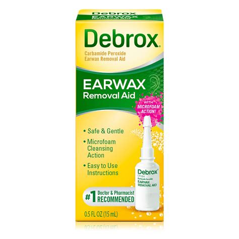 Debrox Earwax Removal Aid, 0.5 oz Earwax Removal Drops: Buy Online in ...